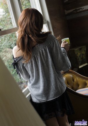 18 year old girl Ally Styles smokes before a nut sac nudeing BJ and a sexy